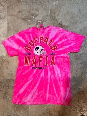 Bills Mafia Pink Tie-Dye Short Sleeve Tee